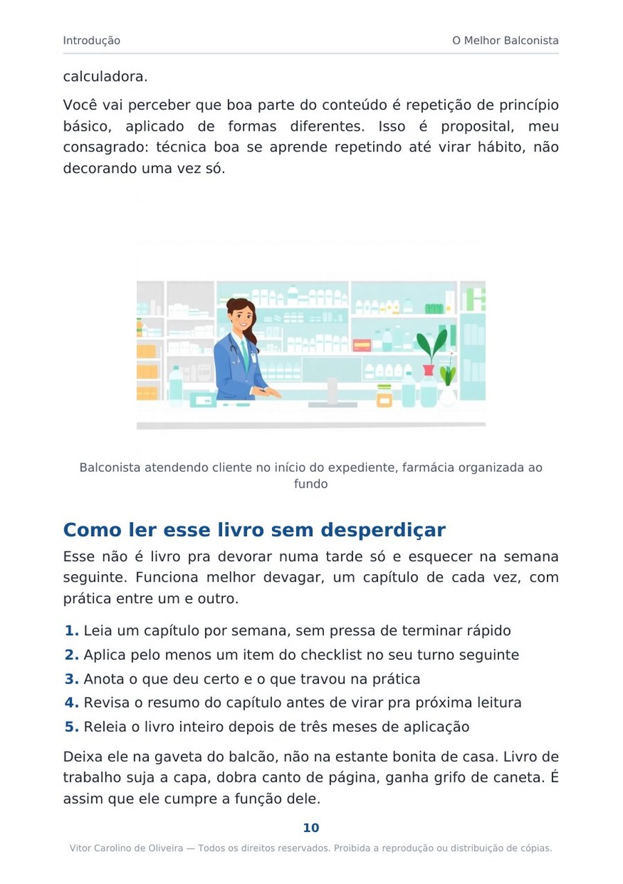 Página 10 da prévia do eBook O Melhor Balconista
